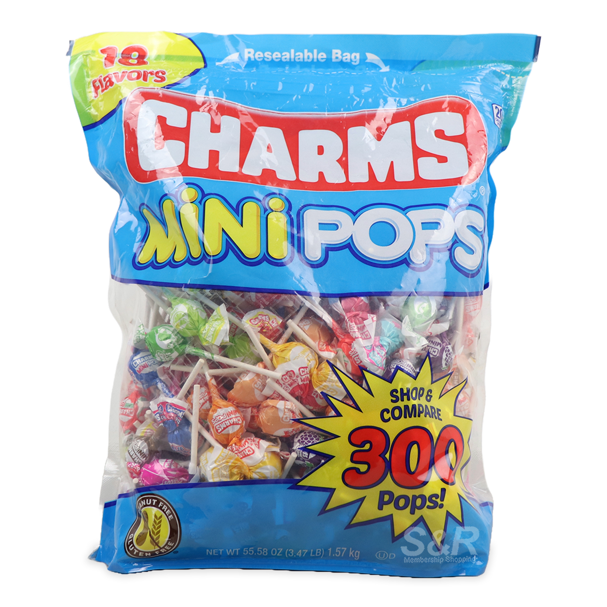 Charms Mini Pops 1.57kg Charms Mini Pops 1.57kg